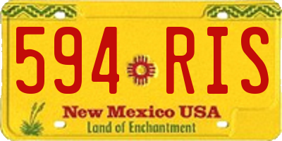 NM license plate 594RIS