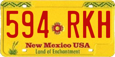 NM license plate 594RKH