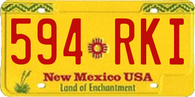 NM license plate 594RKI