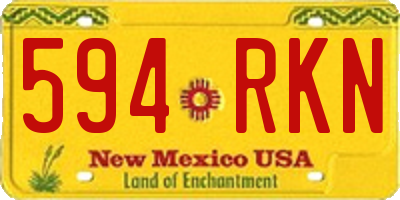 NM license plate 594RKN
