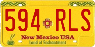 NM license plate 594RLS