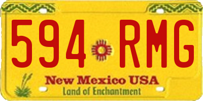 NM license plate 594RMG