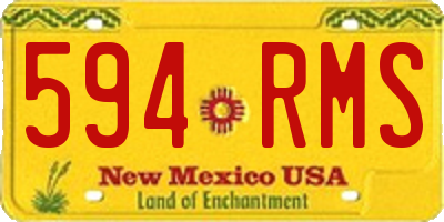 NM license plate 594RMS