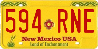 NM license plate 594RNE