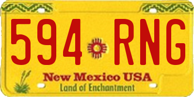 NM license plate 594RNG