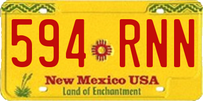 NM license plate 594RNN