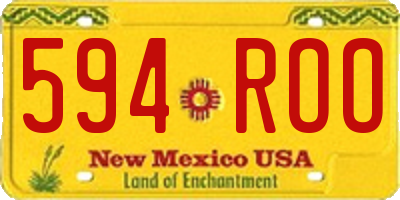 NM license plate 594ROO