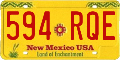 NM license plate 594RQE