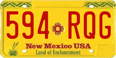 NM license plate 594RQG