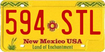 NM license plate 594STL