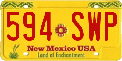 NM license plate 594SWP