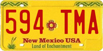 NM license plate 594TMA