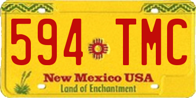 NM license plate 594TMC