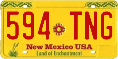 NM license plate 594TNG