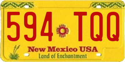 NM license plate 594TQQ