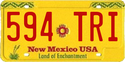 NM license plate 594TRI