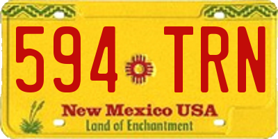 NM license plate 594TRN