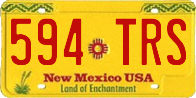 NM license plate 594TRS