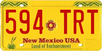 NM license plate 594TRT
