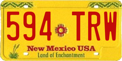 NM license plate 594TRW