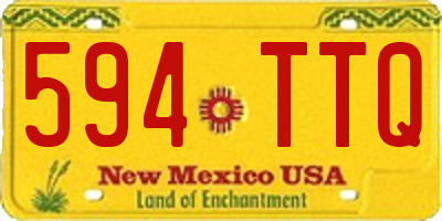 NM license plate 594TTQ