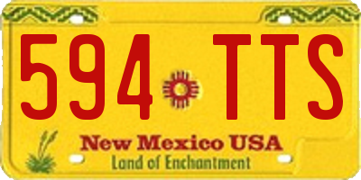 NM license plate 594TTS