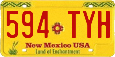 NM license plate 594TYH