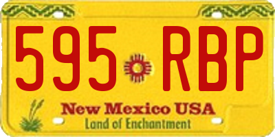 NM license plate 595RBP