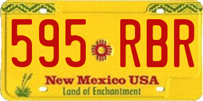 NM license plate 595RBR