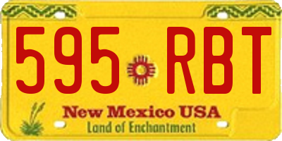 NM license plate 595RBT