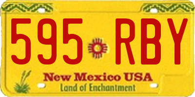 NM license plate 595RBY