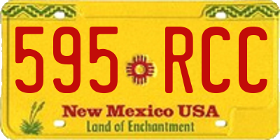 NM license plate 595RCC