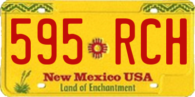 NM license plate 595RCH