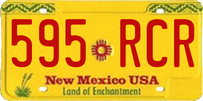 NM license plate 595RCR