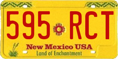 NM license plate 595RCT