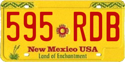 NM license plate 595RDB