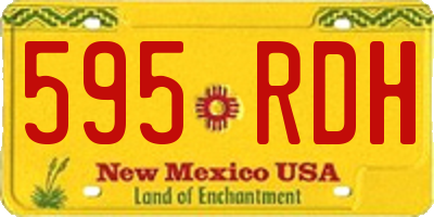NM license plate 595RDH