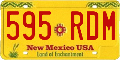 NM license plate 595RDM
