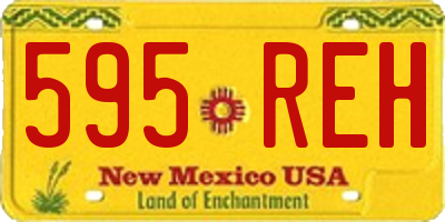 NM license plate 595REH