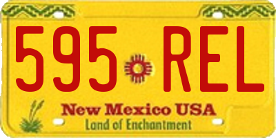 NM license plate 595REL