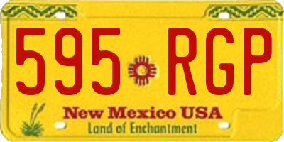NM license plate 595RGP