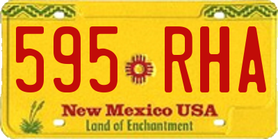 NM license plate 595RHA