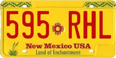 NM license plate 595RHL