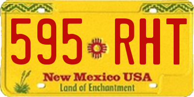 NM license plate 595RHT