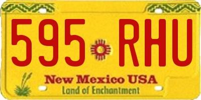 NM license plate 595RHU