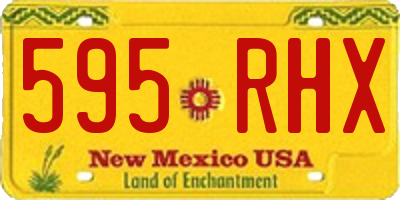 NM license plate 595RHX