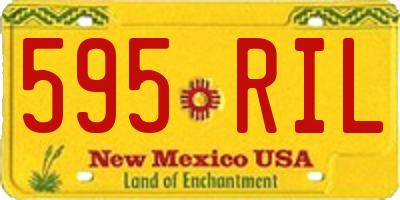 NM license plate 595RIL