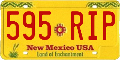 NM license plate 595RIP