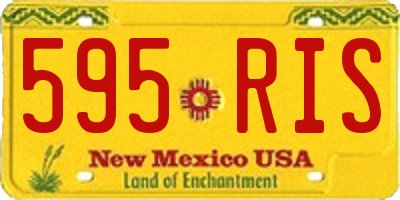 NM license plate 595RIS