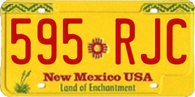 NM license plate 595RJC